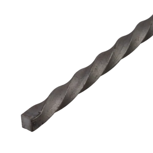 Twisted Black Steel Square Bar