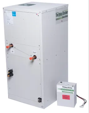 V2430B-1EC2EHC - Vertical Air Handler, SCB, Variable Speed, 120V - 208/230V, 4 Row Coil, (HP) with HWC, E-Coated