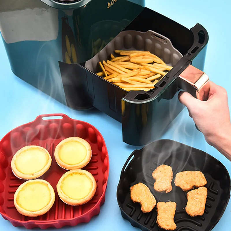 Washable Silicone Reusable Air Fryer Liner Kitchen Accessory