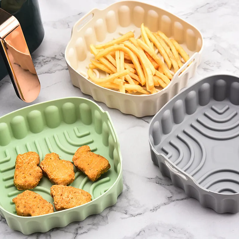 Washable Silicone Reusable Air Fryer Liner Kitchen Accessory