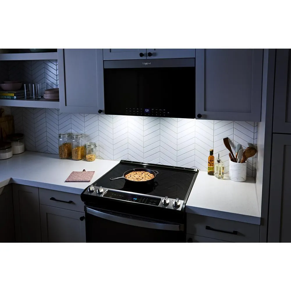 Whirlpool WMMF7330RB Air Fry Over- the-Range Oven with Flush Built-in Design