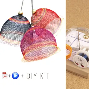 Wire crochet Lampshades kit , video tutorial , supply and tools