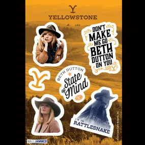 Yellowstone Beth Dutton Wall Stickers